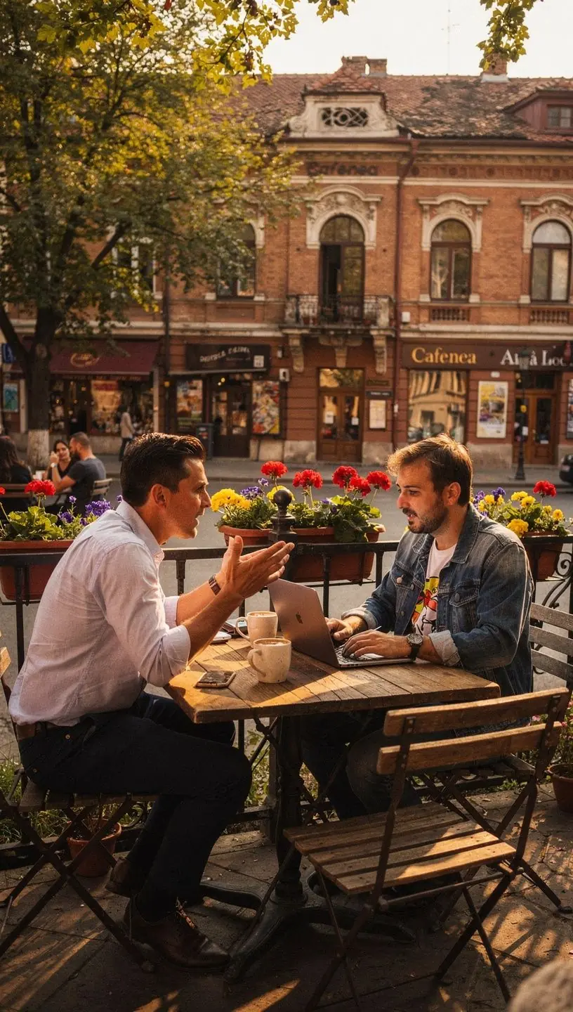 Mâini care schimbă idei și notează pe o tablă, ilustrând ghidarea concretă și aplicabilă oferită cititorilor.
